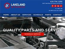 Tablet Screenshot of lakelandautomarine.com